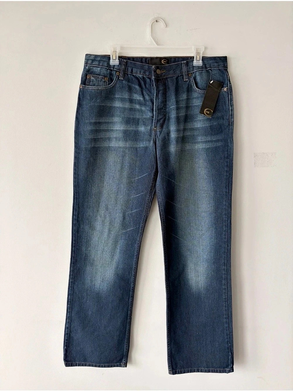 Just Cavalli Ittierre Mens Button Fly Denim Blue Jeans Size 36 New